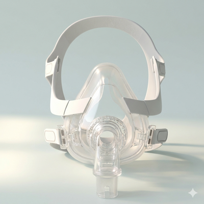 FM-1 Full Face Mask | Ultra-Quiet Venting & Breathable Headgear for CPAP