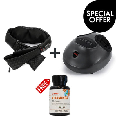 Shoulder, Back & Foot Massager with Free Vitamin D