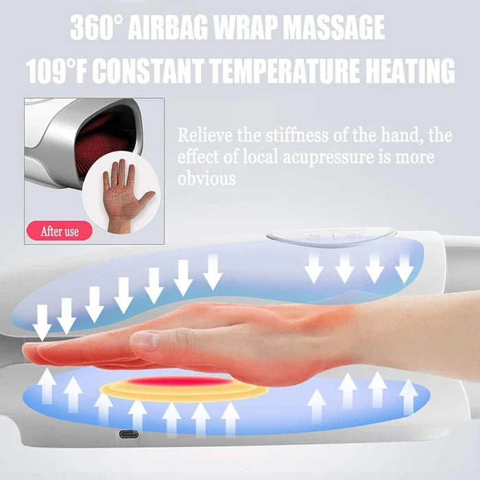 Therapy Hand Massager with Heat & Vibration